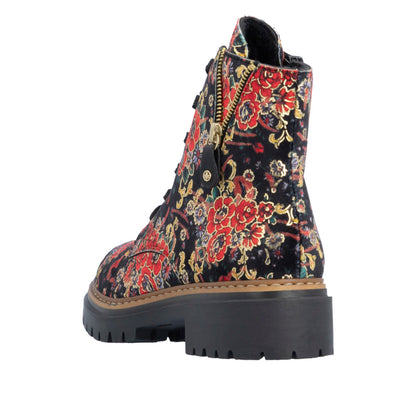 Rieker - Floral print ankle boot - Rie 72617-90