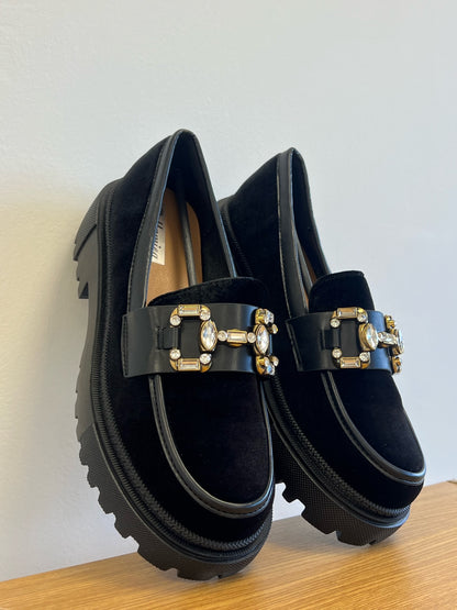 Lipstick - Velour Heeled Loafer - H205