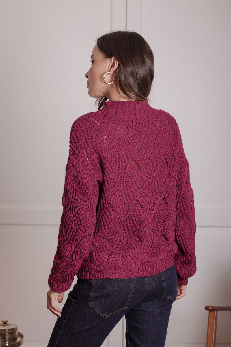 Actuelle - High Collared Sweater - 23h082