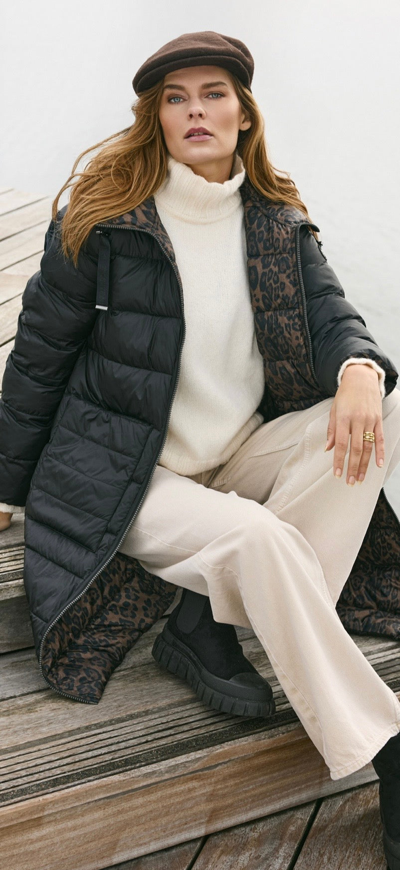 Frandsen - Reversible leopard print coat - Frand 568
