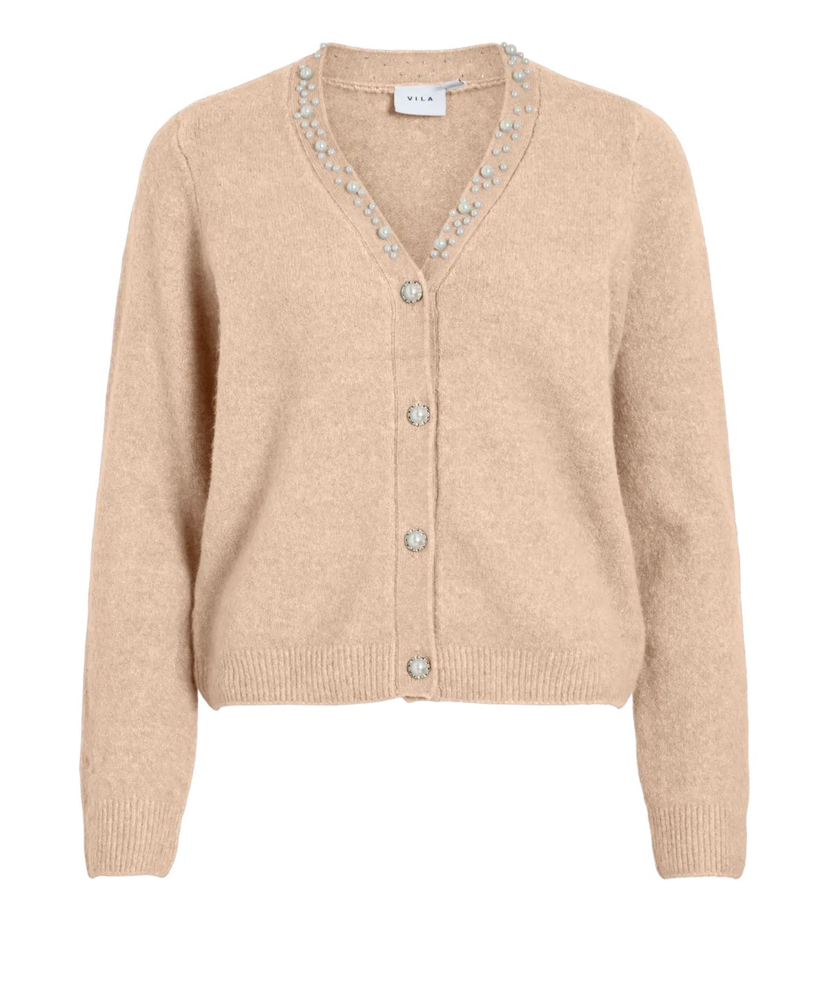 Vila - V-neck l/s knit cardigan - Vi14116181