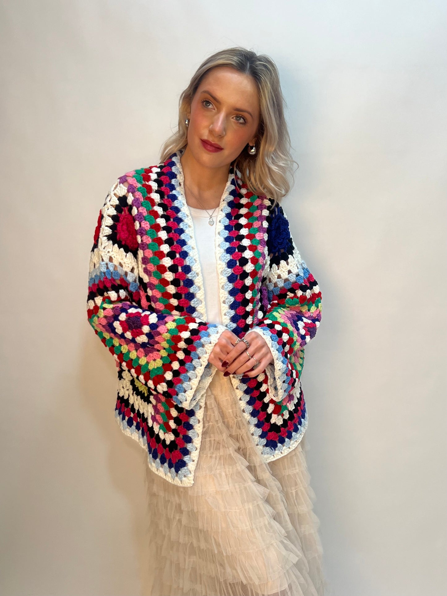 Lipstick - Crochet Cardigan - M38006