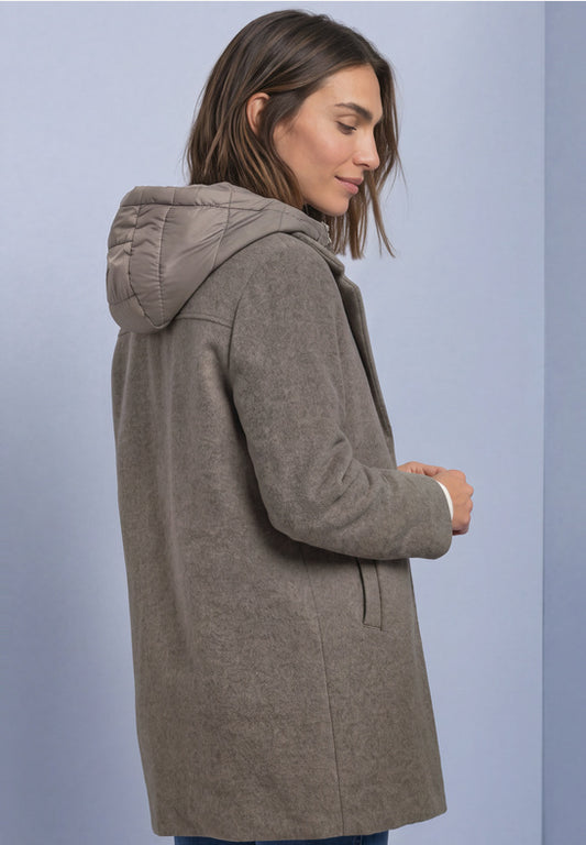Street One - Reversible coat with hood - St 202256
