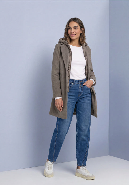 Street One - Reversible coat with hood - St 202256
