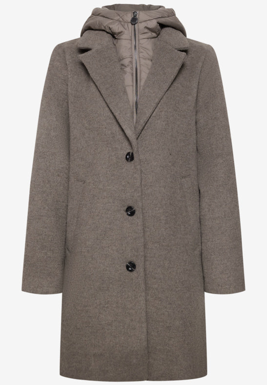 Street One - Reversible coat with hood - St 202256