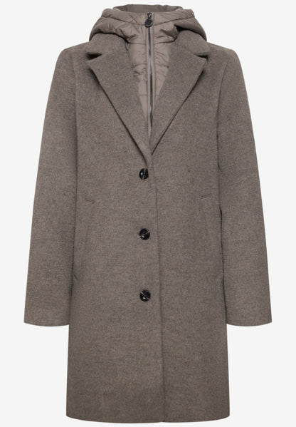 Street One - Reversible coat with hood - St 202256