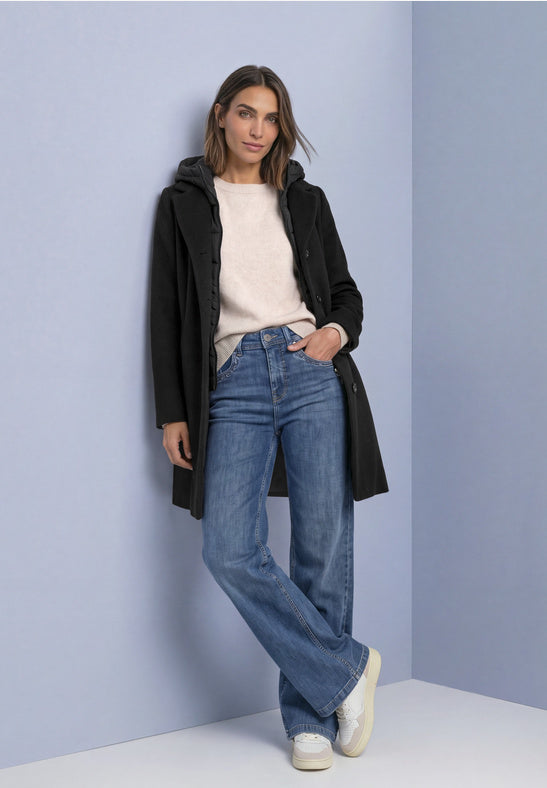 Street One - Reversible coat with hood - St 202256