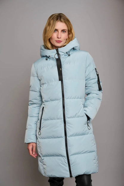Rino & Pelle - Long Padded Hooded Coat - JADE