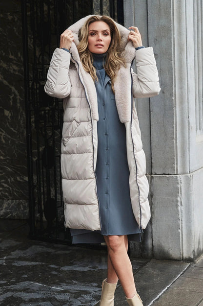 Rino & Pelle - Keliafur Long Padded Coat with Faux Fur - KEILAFUR