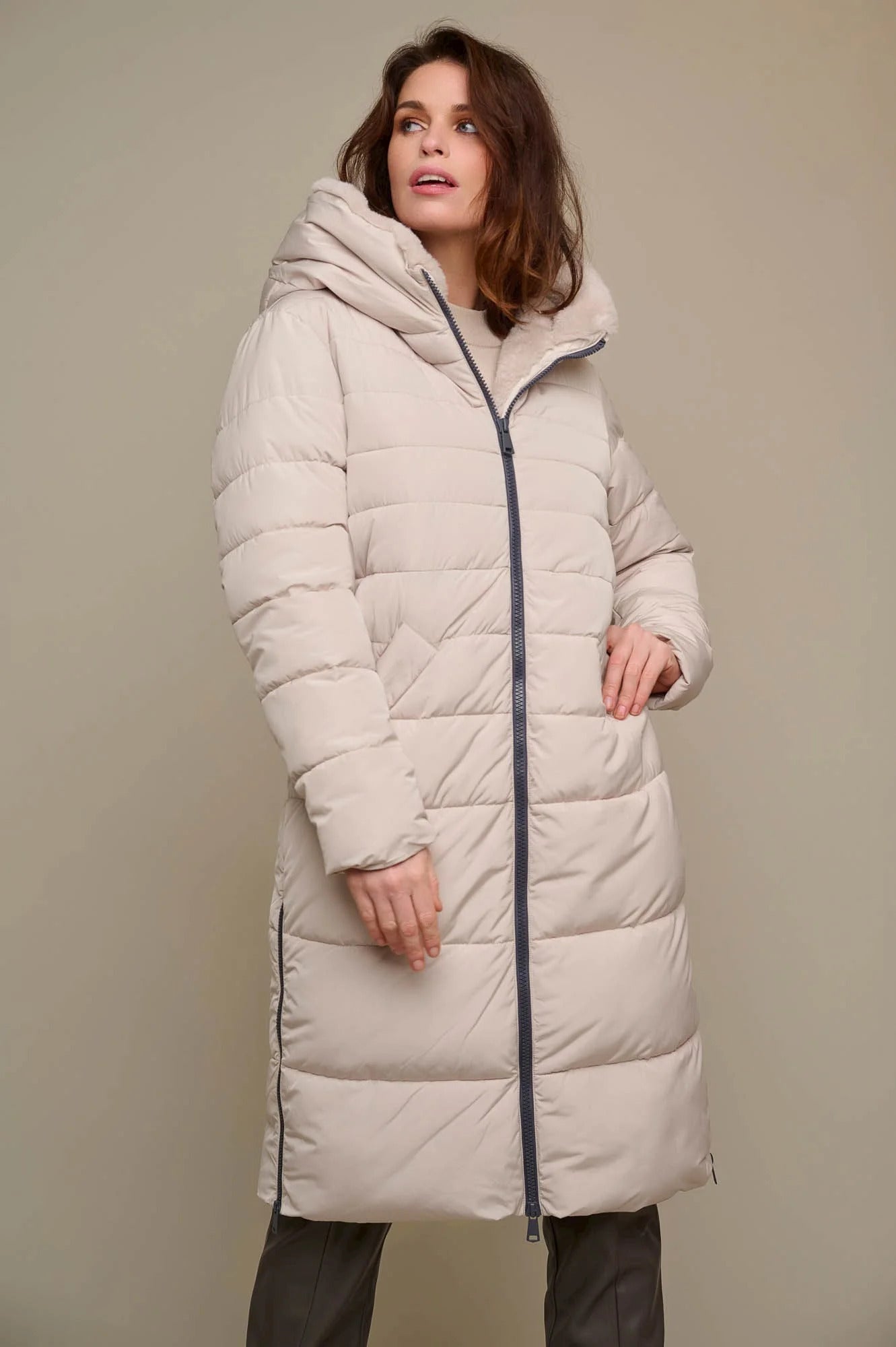 Rino & Pelle - Keliafur Long Padded Coat with Faux Fur - KEILAFUR