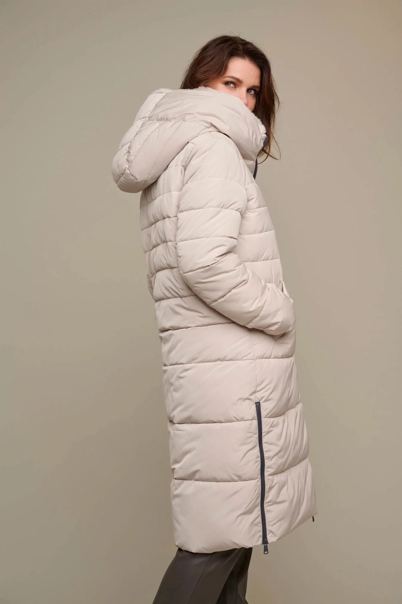 Rino & Pelle - Keliafur Long Padded Coat with Faux Fur - KEILAFUR