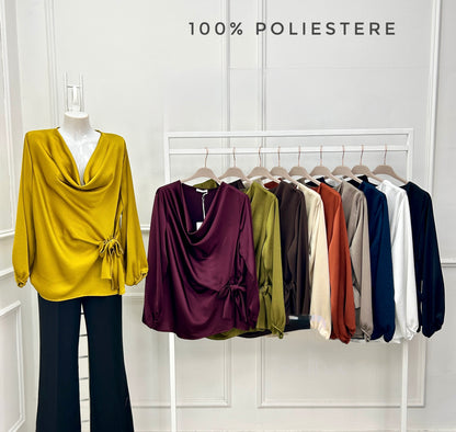 Lamiar - Cowl neck blouse - Lam Bs2302