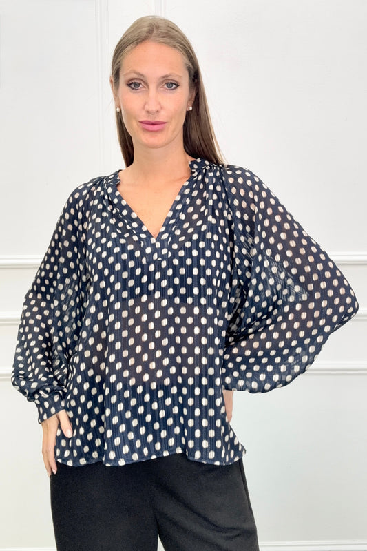 Lamiar - Polka dot print top - Lam 38579