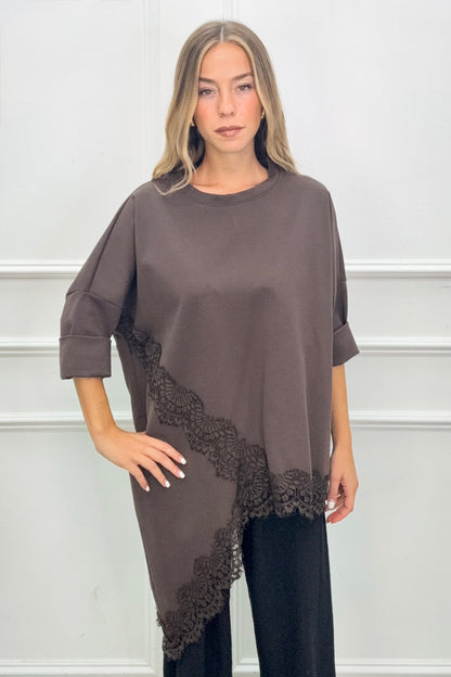 Lamiar - Lace trim top - Lam 39563lm