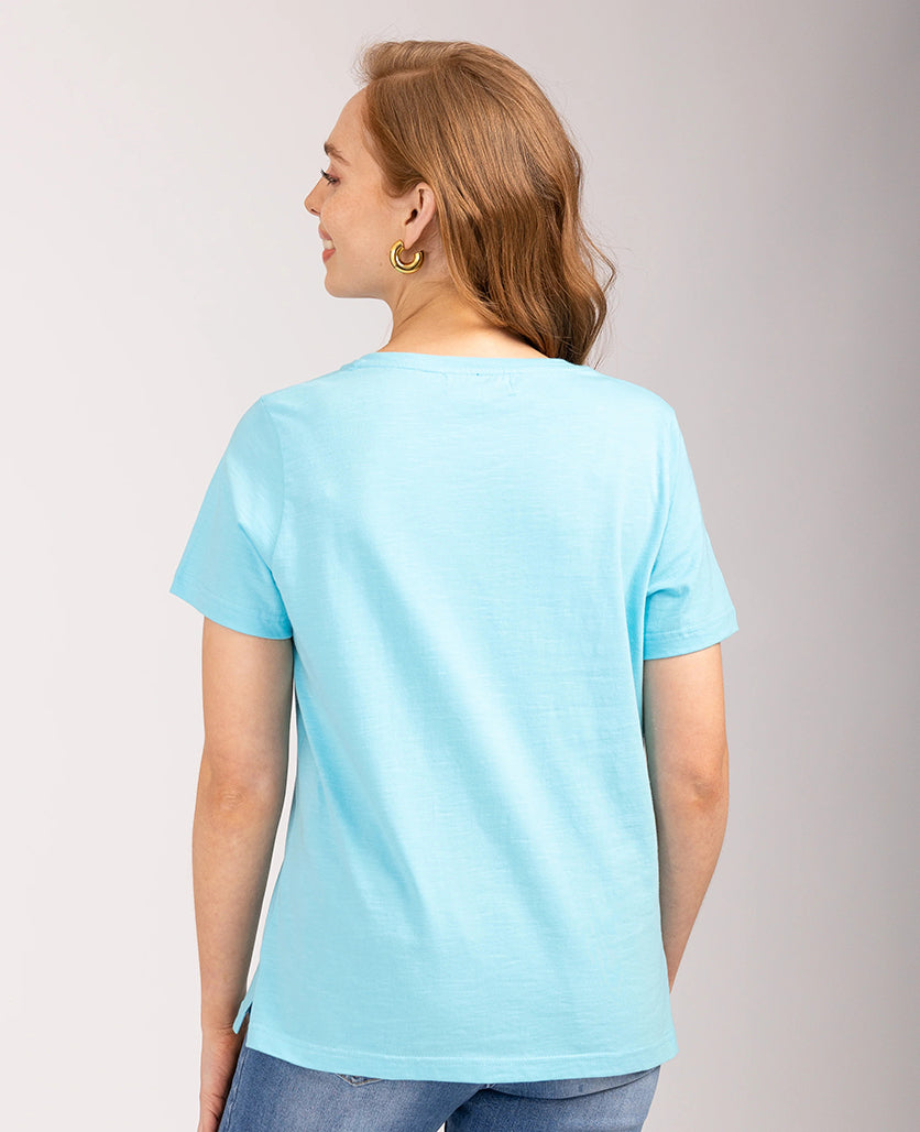 Mudflower - Embellished Detail T-Shirt - 786