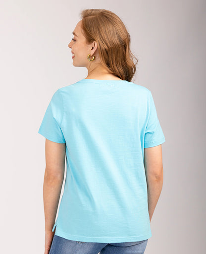 Mudflower - Embellished Detail T-Shirt - 786
