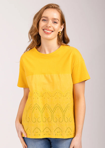Mudflower - Broderie Anglaise T-Shirt - 753