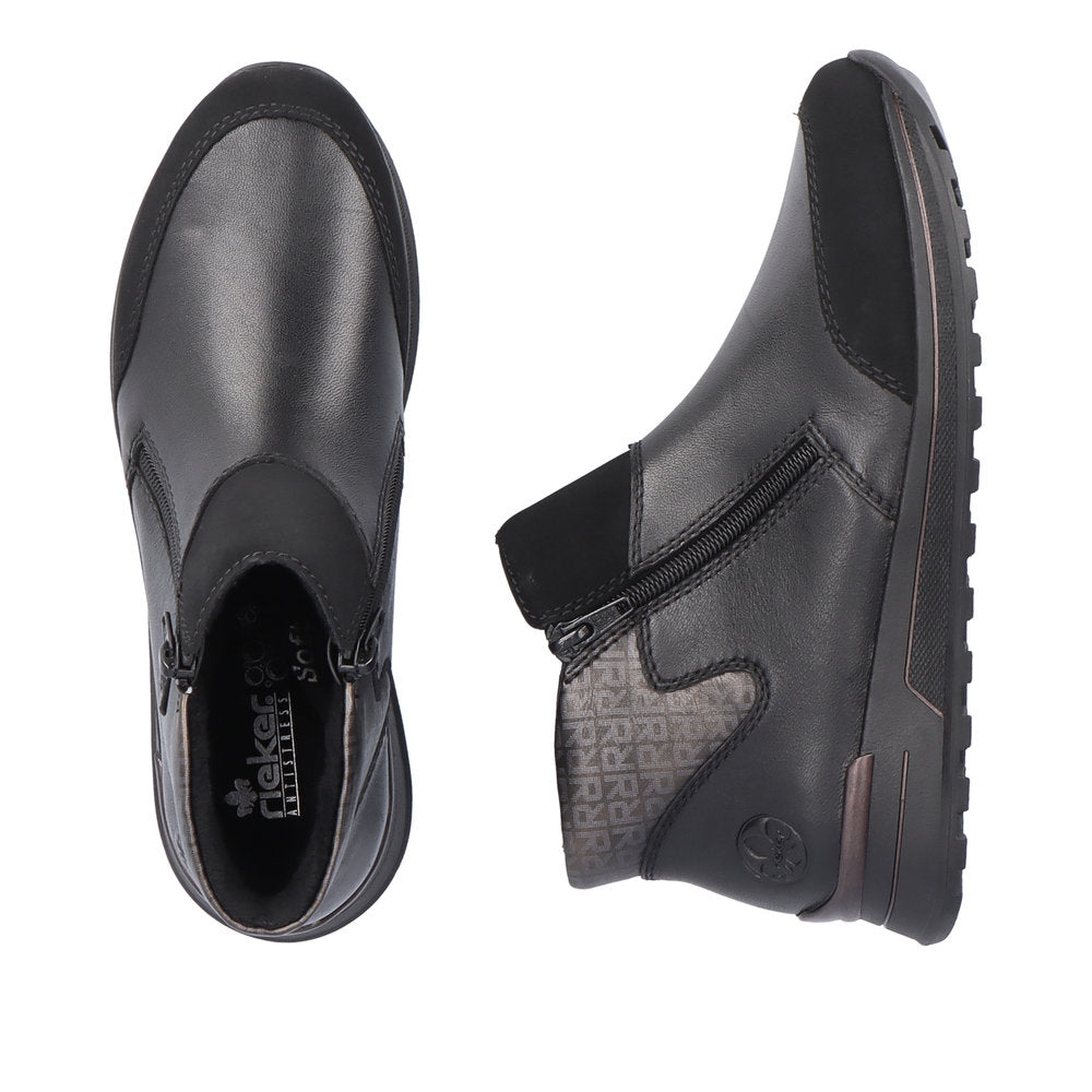 Rieker - Side Zip Chunky Shoe - N1452