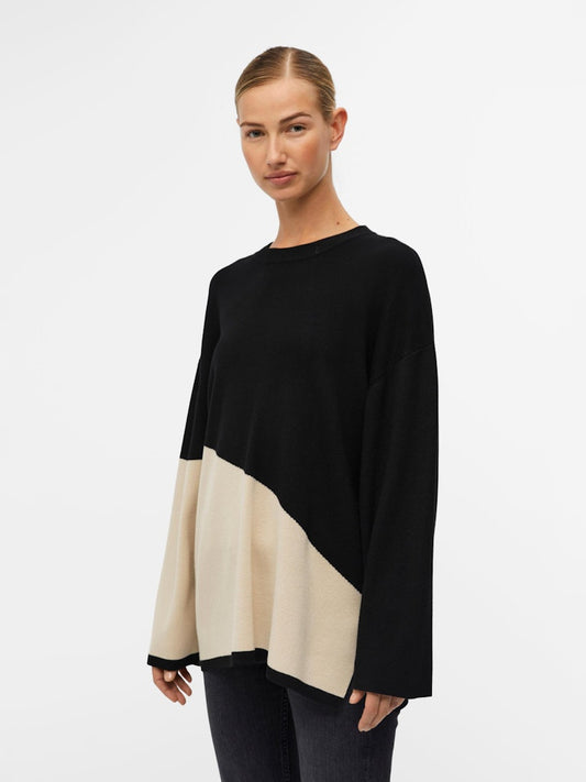 Object - Jesterblock Longsleeved Knit Pullover - 23043005
