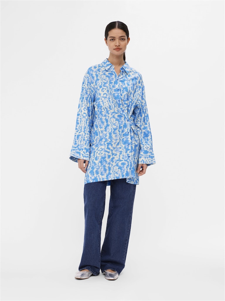 Object - Long-sleeved Shirt Dress - 23043691