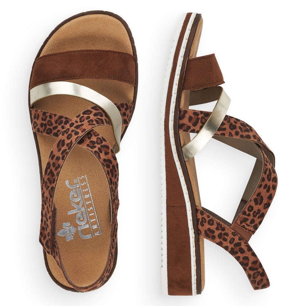 Rieker - Leopard Print Sandals - V3663S3