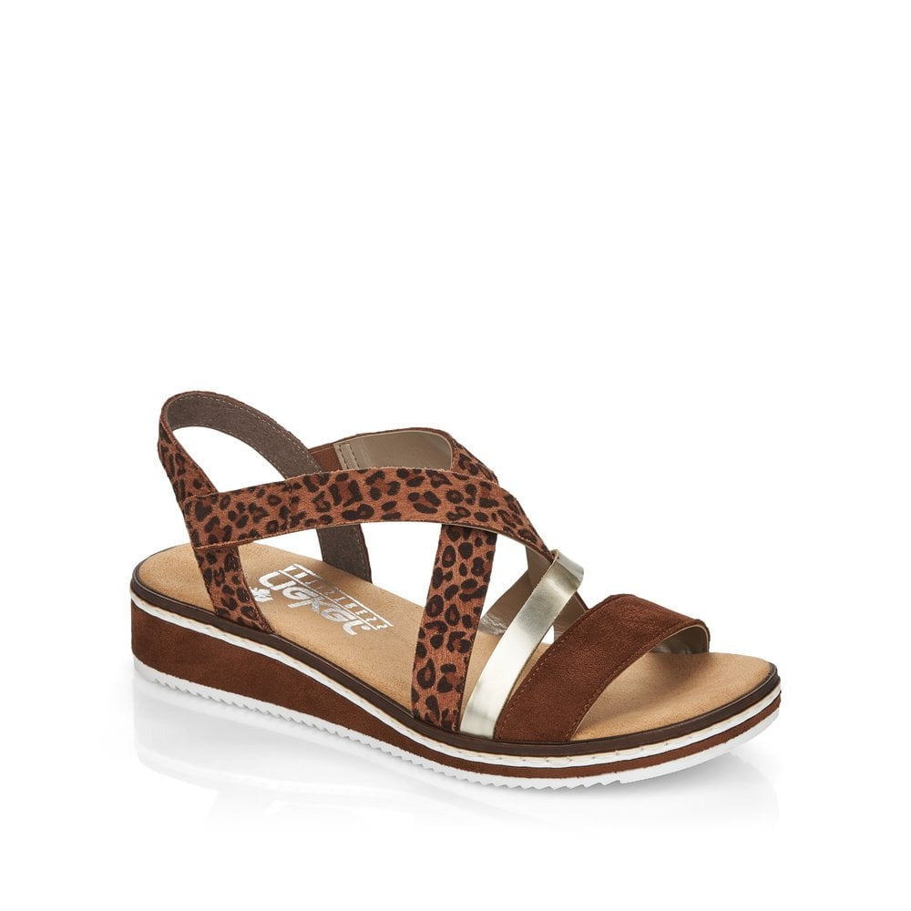 Rieker - Leopard Print Sandals - V3663S3