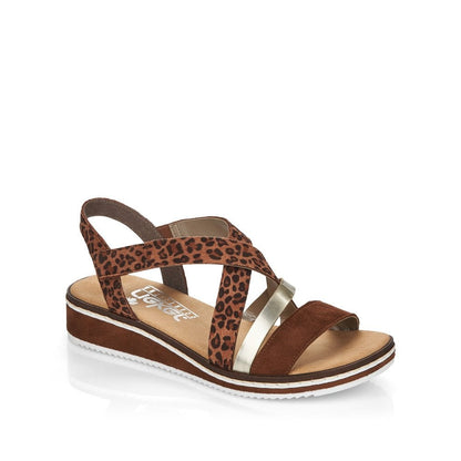 Rieker - Leopard Print Sandals - V3663S3