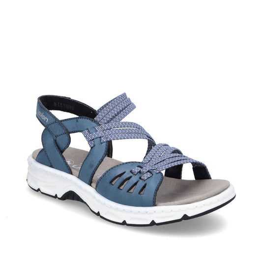 Rieker - Low Wedge Velcro Sandals - V9871