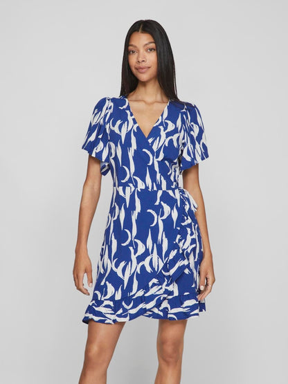 Vila - Noko Short-sleeved Wrap Dress - 14102088