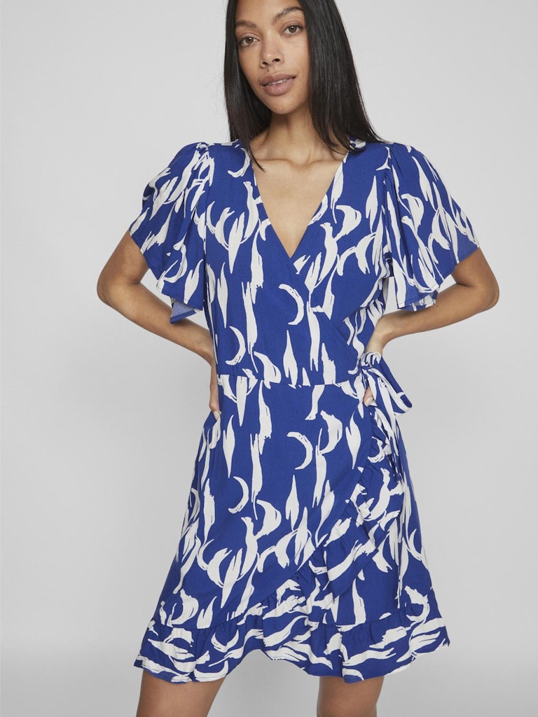 Vila - Noko Short-sleeved Wrap Dress - 14102088