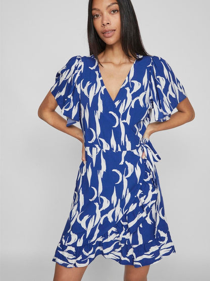 Vila - Noko Short-sleeved Wrap Dress - 14102088