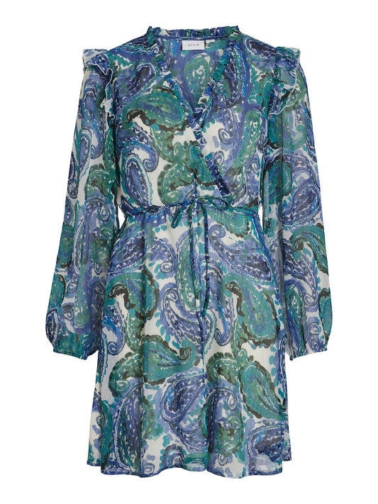 Vila - V-Neck Longsleeved Dress - 14088619
