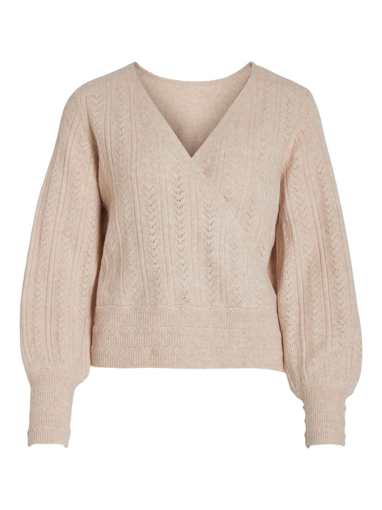 Vila - Beda Longsleeved Wrap Top - 14087711