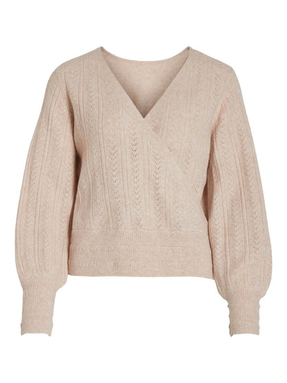 Vila - Beda Longsleeved Wrap Top - 14087711