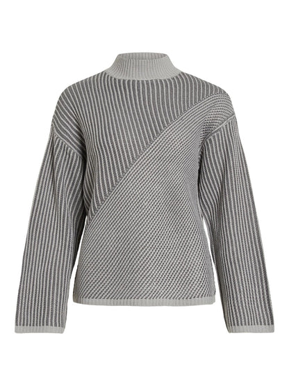 Vila - Dubline Longsleeved Highneck Knit Top - 14089906