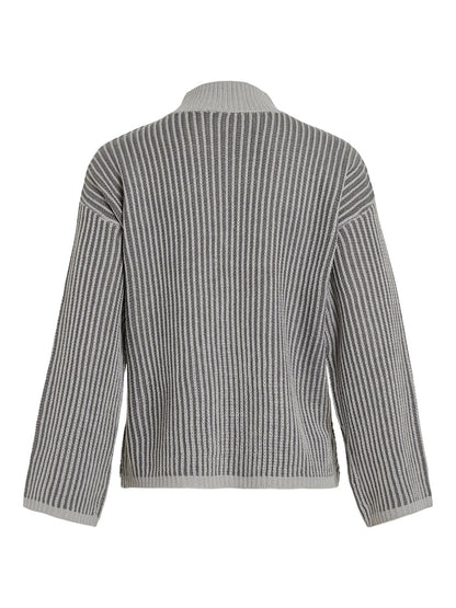 Vila - Dubline Longsleeved Highneck Knit Top - 14089906