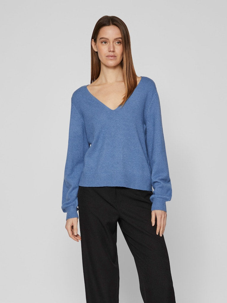 Vila - V-Neck Knit Top - 14084174