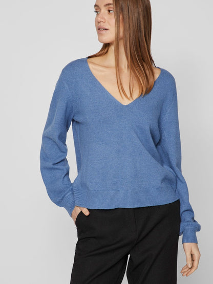 Vila - V-Neck Knit Top - 14084174
