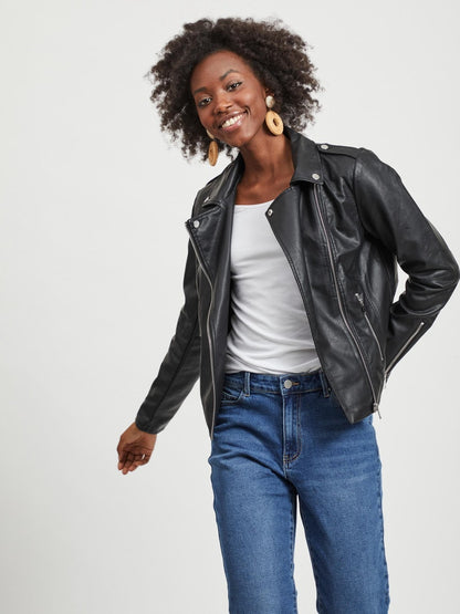 Vila - Leather Jacket - 14044851 W3
