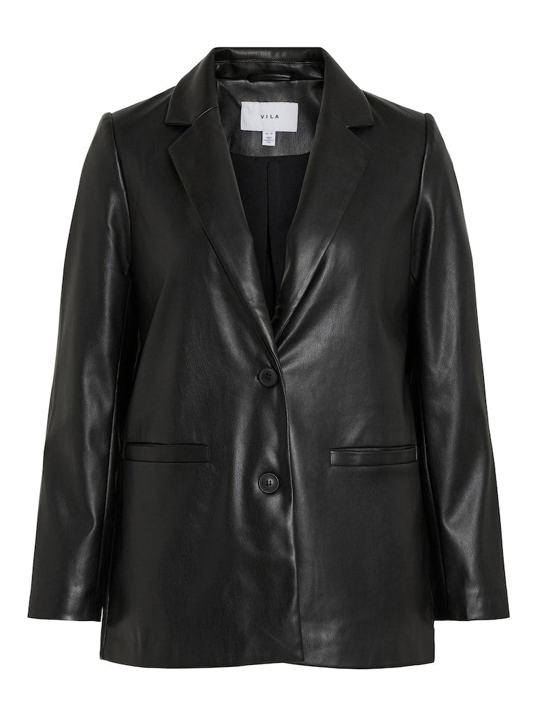 Vila - Nille Coated Loose Blazer - 14084378