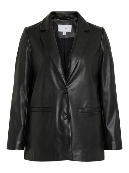 Vila - Nille Coated Loose Blazer - 14084378
