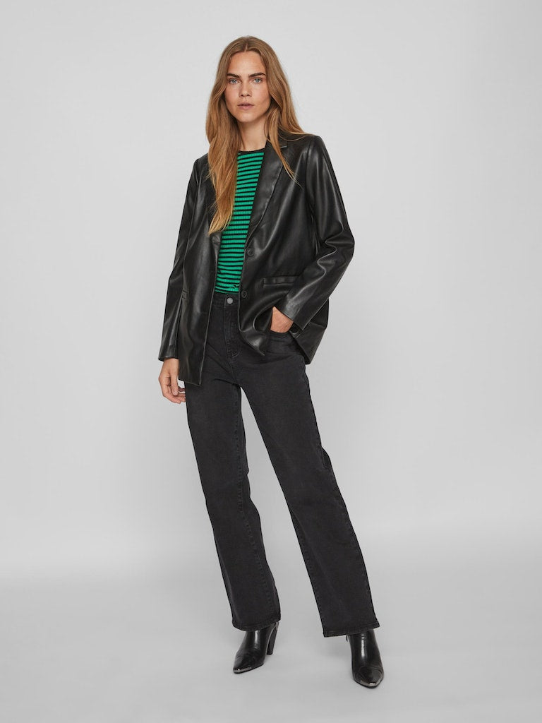 Vila - Nille Coated Loose Blazer - 14084378