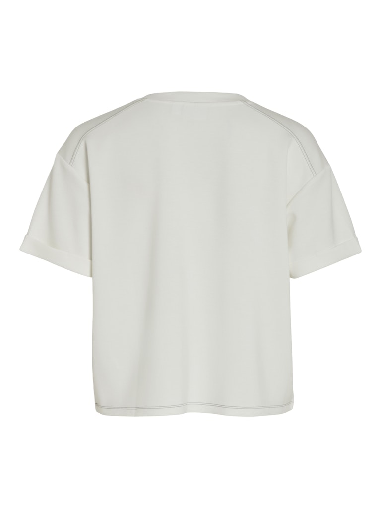 Vila - V-Neck Short-sleeved T-Shirt - 14093629