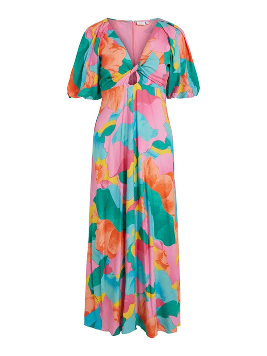 Vila - Besta V-Neck Maxi Dress - 14085767