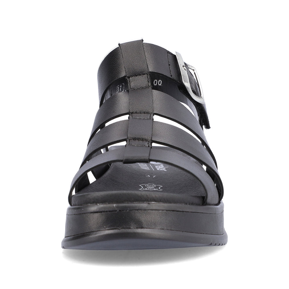 Rieker - Leather Wedge Sandal - W0804e