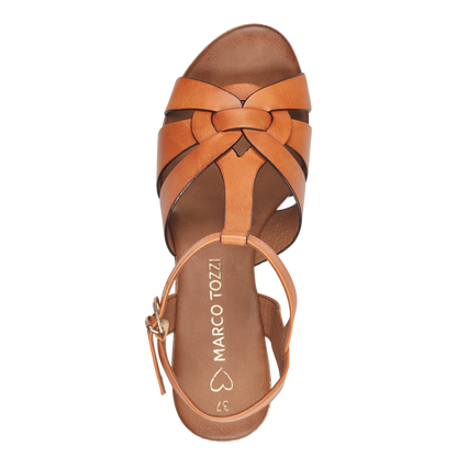 Marco Tozzi - Cork Heeled Sandals - 28394