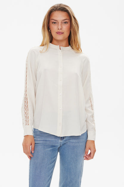 Freequent - Sweetly Shirt with Lace Detail - 202759