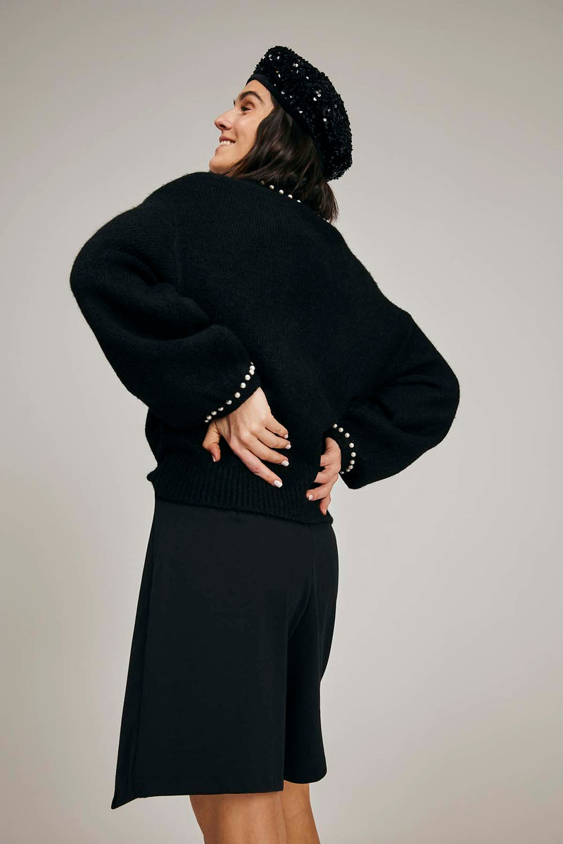 Freequent - Pullover Jumper with Pearls - 203244