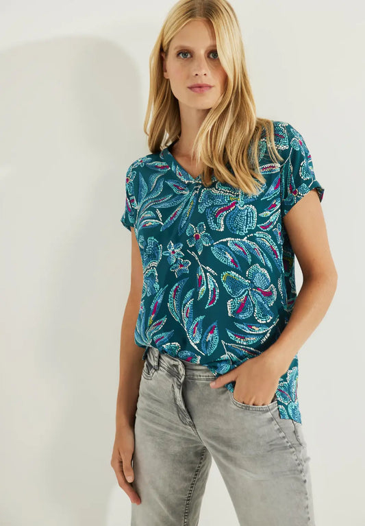 Cecil - V-Neck Blouse - 344158
