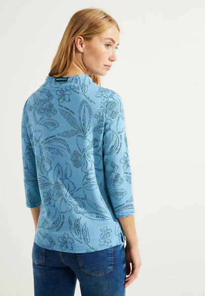 Cecil - High Collared Top - 320338